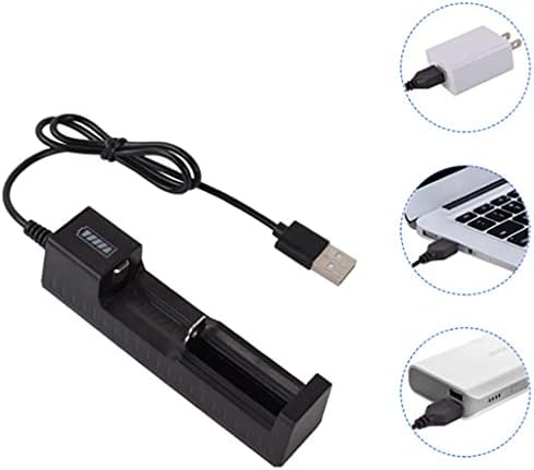 Güncelleme 1 Yuvası Hızlı Şarj Evrensel Akıllı USB Pil Şarj için 18650 14500 1634 Şarj Edilebilir Piller