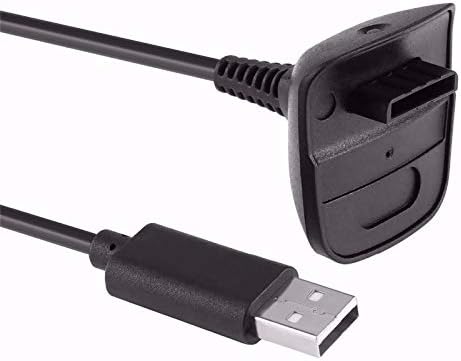 OUYAWEI Protable USB şarj kablosu Xbox 360 Kablosuz Oyun Denetleyicisi için şarj kablosu kablosu Siyah