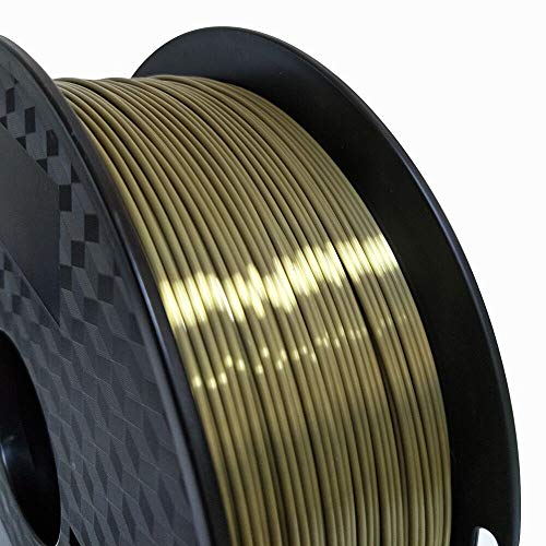 Kehuashina İpek Antik Altın PLA Filament 1.75 mm 3D Yazıcı Filamentler 1 KG (2.2 LBS) Baskı Malzemesi İpeksi Altın Filament Gibi