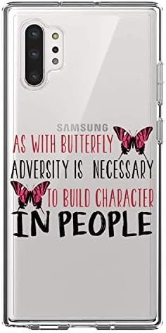 Samsung Galaxy Note 10 Plus için Distinctİnk Şeffaf Darbeye Dayanıklı Hibrit Kılıf (6.8 Ekran) - TPU Tampon, Akrilik Sırt, Temperli