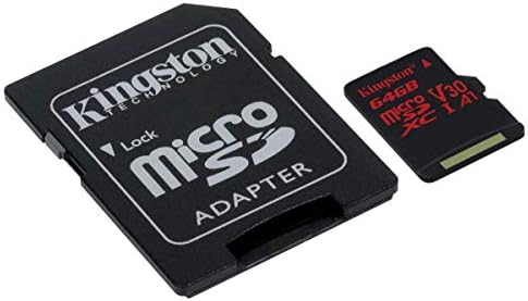 Profesyonel microSDXC 64 GB Canon VIXIA HF R400 BlackCard için Çalışır Özel SanFlash ve Kingston tarafından Doğrulandı. (80 MB