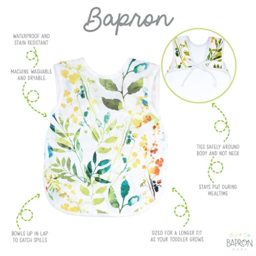 BapronBaby Sonbahar Yaprakları Bapron-Yumuşak Su Geçirmez Leke Tutmaz Önlük-Makinede Yıkanabilir-6m-5yr - (Sz Bebek / Yürümeye