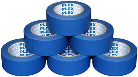 PLEX 6 Paket 1.88 İnç Mavi Ressamlar Bant - Kaldırmak kolay Iyi Yapıştırıcı ve Hiçbir Kalıntı, Boyama Bant, Maskeleme Bandı,