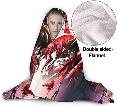 Anime Kapşonlu Battaniye 3D Baskı Giyilebilir Battaniye Pelerin Şal Sıcak Polar Yorgan Yetişkinler ve Çocuklar için Uygun80 X60