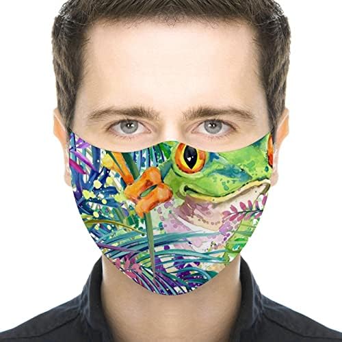 Yüz maskeleri kurbağa yeniden kullanılabilir toz geçirmez yüz maskesi yetişkin erkekler kadınlar için 1 ADET