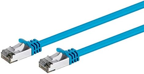Monoprice 141031 Cat8 26AWG S / FTP Ethernet Ağ Kablosu - 50 Feet - Mavi, 2GHz, 40Gbps, 3dB Tavan Boşluğu, Saf Çıplak Bakır,