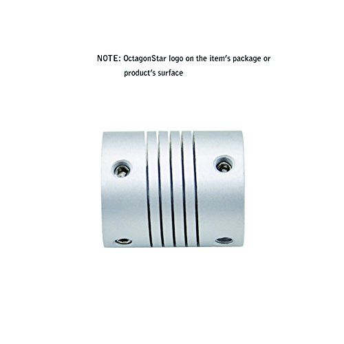 OctagonStar Esnek Kaplinler 5mm için 5mm NEMA 17 Mil RepRap 3D Yazıcı veya CNC Makinesi için (2 ADET)