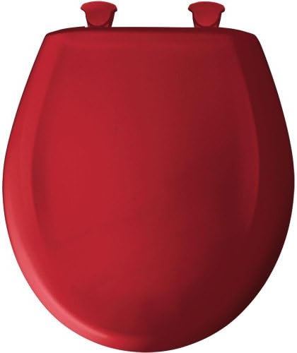 Bemis 200SLOWT 153 Kaldırma Plastik Yuvarlak Yavaş Kapanan Klozet Kapağı, Kırmızı