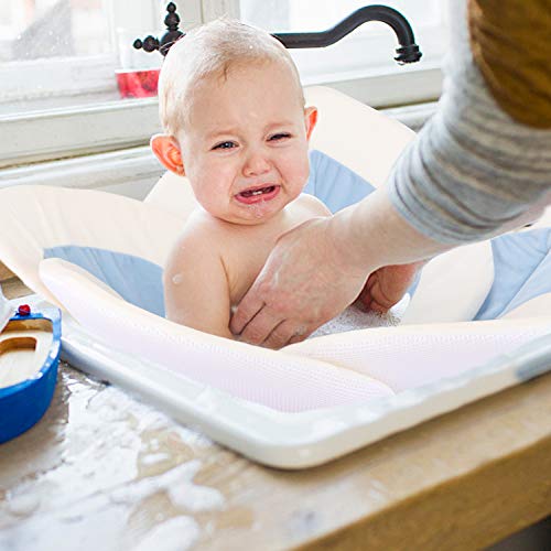 Bebek Banyo - Çiçek Bebek Banyo Pad Bebek Küvet Mat Küvet Küvet Lavabo için (Bluewhite)