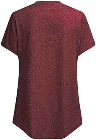 Andongnywell Hamile Kıyafetleri Kadın Hemşirelik Emzirme Gömlek Yumuşak Çift Katmanlı Kısa Kollu T-Shirt için Tops