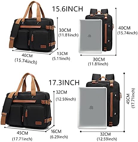 Sırt çantası 17.3 İnç Laptop Sırt Çantası Moda Açık Seyahat Iş Sırt Çantası Naylon Su Geçirmez Çapraz Sırt Çantası, Siyah, 15