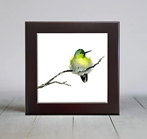 Hummingbird Suluboya Sanat Dekoratif Karo (4. 25X4. 25)
