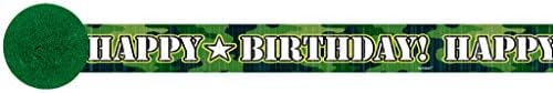amscan Maceracı Kamuflaj Jumbo Eklemek bir Yaş Mektup Afiş Doğum Günü Partisi Süslemeleri, 10-1 / 2 'x 10, Caumoflage Yeşil