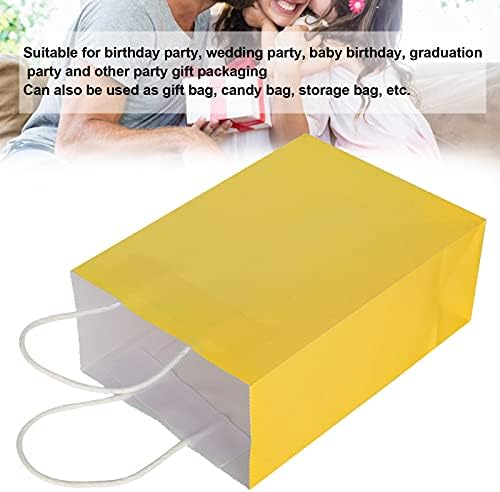 Kraft Kağıt Torba, Güvenli ve Çevre Dostu Pratik Ev için 20 adet Çok Fonksiyonlu Hediye Çantası Doğum Günü Partisi Düğün Partisi