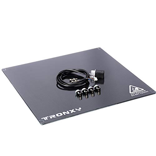 Tronxy Siyah TR Otomatik Tesviye Sensörü + Kafes Cam Plaka 255 × 255mm Modeli Çıkarmak Kolay, Tüm Şeffaf Olmayan Nesneleri Algılayabilir,