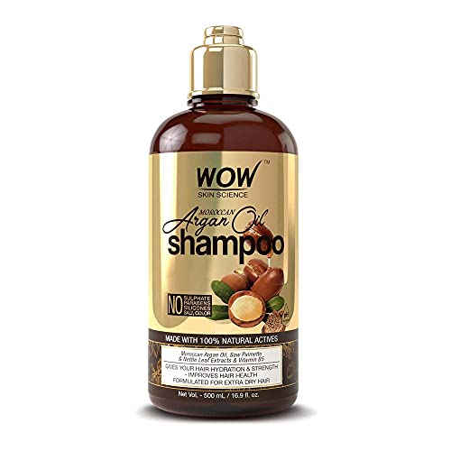WOW Fas Argan Yağı Şampuan ve Saç Kremi Set Tüm Saç Tipleri İçin Erkekler ve Kadınlar, 16.9 Floz Her