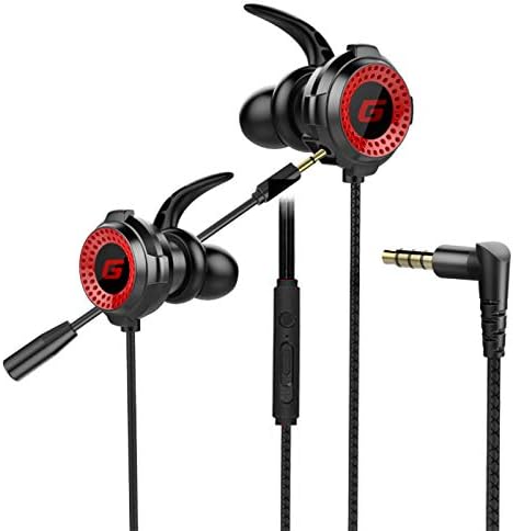 schıcj133mm Kulaklık Kulak İçi Kulaklıklar-G20 Kablolu 3.5 mm Fişli Mikrofonlu Dinamik Oyun Kulaklıkları Telefonlar/PC ile Uyumlu-Siyah