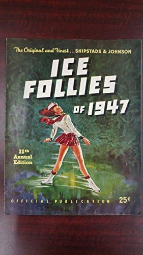 Buz Çılgınlıkları 11. Yıllık Artistik Patinaj 1948 Vintage Programı J41405