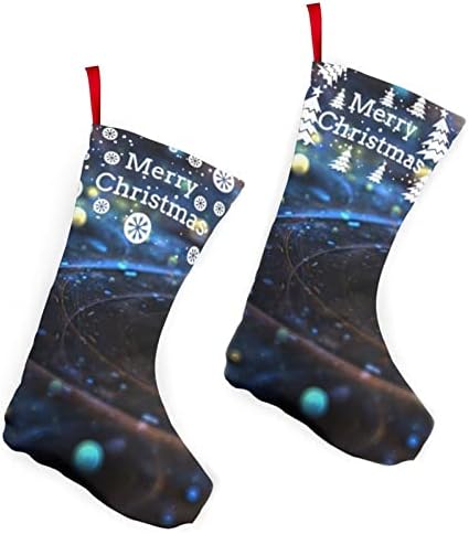 GLRTORE Out Uzay Gezegenler Noel Çorap 2 Paket 10 İnç, noel Çorap Noel Ağacı Şömine Asılı Çorap Noel Şeker Mevcut Çanta için