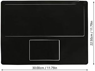 Uonlytech Klavye Koruyucu Kapak Cilt Laptop Klavye Kapak Sticker Palm Rest Film Microsoft Surface Laptop için Uyumlu 2 Siyah