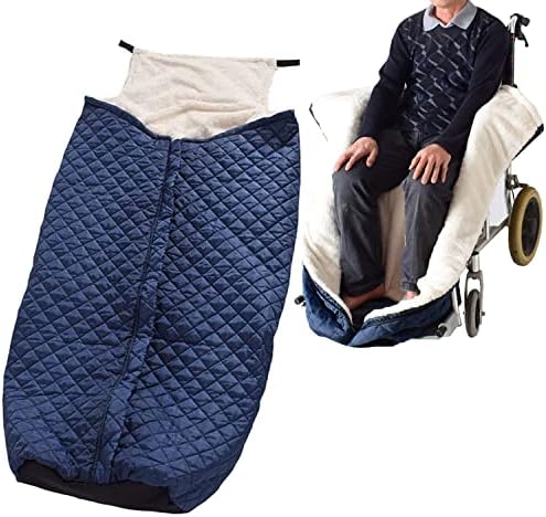 Hafif Tekerlekli Sandalye Battaniyesi, Fermuarlı ve Villuslu Yetişkin Tekerlekli Sandalye Battaniyesi, Kış Rüzgar Geçirmez Su
