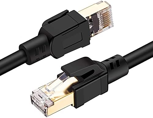 Konnektörler Cat8 Ethernet Kablosu RJ45 8P8C Ağ Kablosu 2000 MHz Yüksek Hızlı Yama 25/40 Gbps LAN için Taşınabilir Yönlendirici