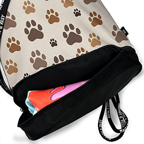 Rahat köpek Paw ipli sırt çantası, plaj Sackpack seyahat dize çanta spor salonu alışveriş spor Yoga için