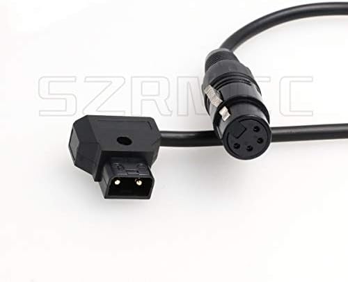 SZRMCC XLR 4 Pin D-tap Güç Kablosu DSLR Kamera için Practilite 602 led ışık Sony F55 SXS kamera monitörü (Düz Kablo)