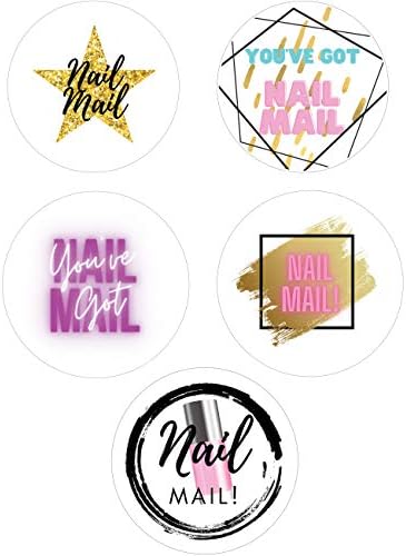 Run2Print Nail Mail Stickers-240 Adet-Yuvarlak, Renkli Sokak, Küçük İşletme, Zarf Etiketi, Mağaza Malzemeleri, Ambalaj Malzemeleri
