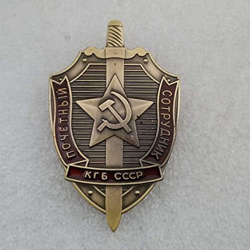 VanSP Kopya Sovyet Rozeti Rus Madalya İşçi Partisi Pentagram Hançer Kılıç Madalya SSCB CCCP Amblem Çoğaltma