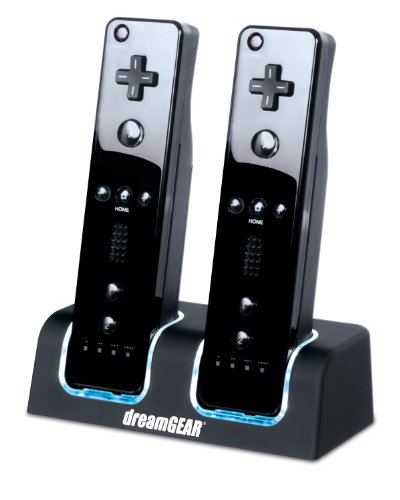 dreamGEAR Nintendo Wii Çift şarj Yuvası (siyah)