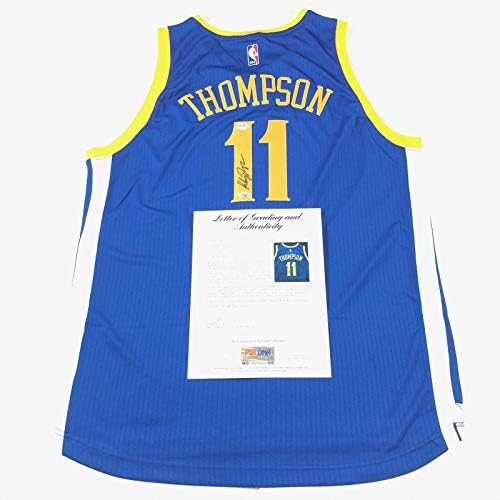 Klay Thompson imzalı forma PSA / DNA Fanatikleri Otomatik Sınıf 10 LOA İmzalı NBA Formaları