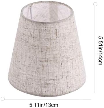 FRCOLOR lamba gölge küçük bez lamba kapağı avize lamba gölge için zemin ışık masa lambası değiştirme (keten)