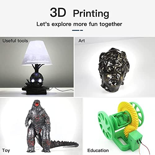 Creality Ender PLA 3D Yazıcı Filamenti, Boyutsal Doğruluk + / - 0,03 mm, 1 kg (2,2 LBS) Makara, 1,75 mm, Siyah