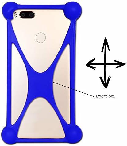 Archos Junior Telefon için Darbeye Dayanıklı Silikon Tampon Kılıfı Mavi