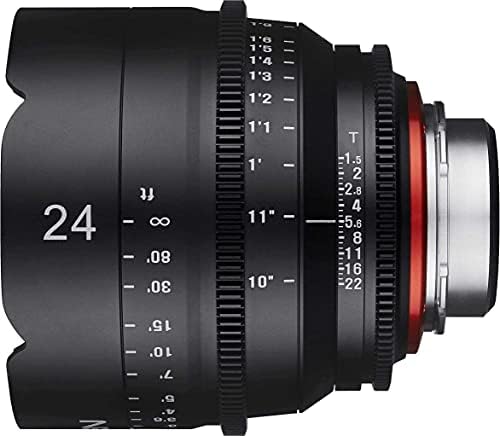 Xeen 15024t1. 5 m T1. 5 Cine Lens MFT Uydurma 24mm Siyah
