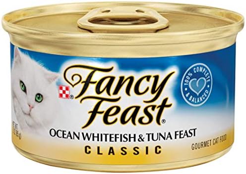 Klasik Okyanus Beyaz Balığı ve Ton Balıklı Islak Kedi Maması (3 onsluk kutu,24'lük kutu)