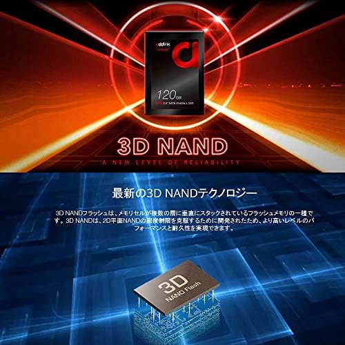 addlink Dahili SSD 120 GB S20 2.5 3D NAND SSD kadar 510 MB/s SATA III 6 Gb / s Okuma 510 MB / s Yazma 400 MB / s 2.5 inç Dahili