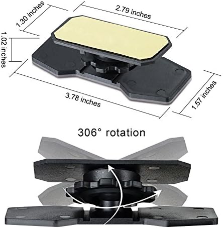 Lzcat Araba HUD Head up Display Braketi Esnek 360 Ayarı akıllı telefon tutucu için Herhangi Bir Boyut Cep HUD Navigasyon E-Köpek