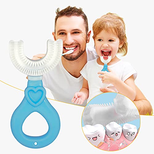 Simayixx 360° Kapsamlı Temizlik için çocuk U-şekilli Diş Fırçası Beyazlatma Masajı Çocuk Ağzı için U-Tipi Modelleme Diş Fırçası