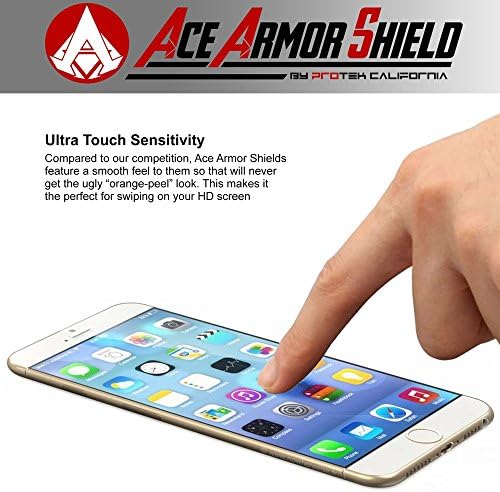 Alcatel one touch pop d3 için Ace Zırh Kalkanı Paramparça Dayanıklı Ekran Koruyucu / Askeri Sınıf / Yüksek Çözünürlüklü / Maksimum