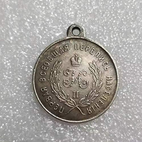 VanSP Kopya Rus 1897 Gümüş Kaplama hatıra parası Rus Rozeti Madalya-SSCB Onur Cesaret Ödülleri Madalya Hatıra Parası Çoğaltma