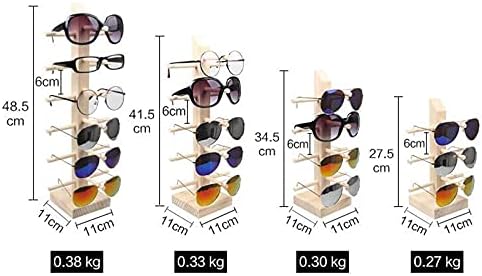 CHENXİANGTA8 Gözlük Ekran Standı güneş gözlüğü Gözlük Ahşap Ekran Standları Raf Gözlük Ekran Gösterisi Standı Tutucu Raf 9 Boyutları