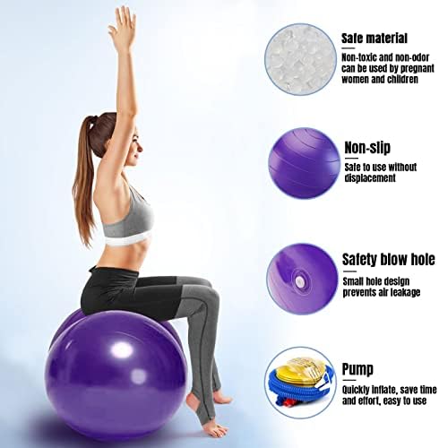STOROMO Fıstık Topu, Fıstık Egzersiz Topu, Yoga Topu, Gebelik Topu, Fıstık Stabilite Topu,Çocuklar için Terapi, Doğum Doğum,