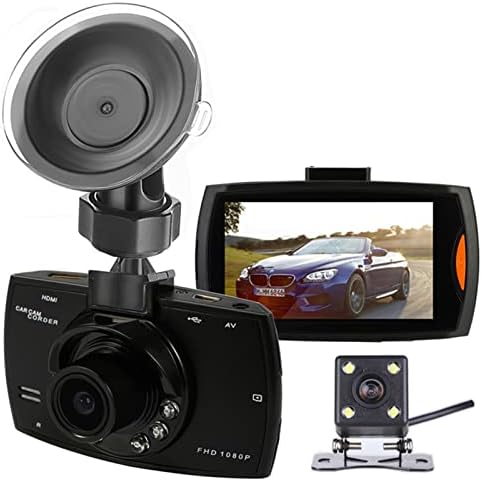 Dash kamera DVR Kamera 2.7 Çift Lens 1080 P Video Kaydedici DVR ile Yedekleme Dikiz Park Kamera Gece Görüş G-Sensörü Otomobil