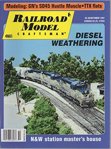 Demiryolu Modeli Ustası (dergi), cilt. 66, no. 5 (Ekim 1997) (Dizel Ayrışma; N&W İstasyonu Yüksek Lisans Evi)