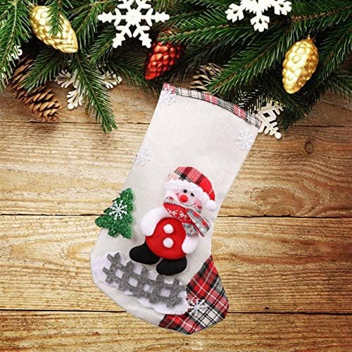 yuyan Noel Çorap Noel Çorap Hediye Çantası, Mini Çorap Noel Baba Şeker Hediye Çantası, ağacı Asılı Dekor, kişiselleştirilmiş