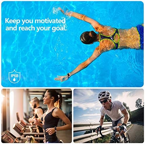 DoSmarter Fitness Tracker, Tüm Gün Kalp Hızı Kan Basıncı İzleme ile Sağlık İzle, Kalori Miles Sayacı ile su geçirmez Etkinlik
