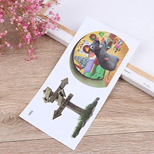 Qingsi 5 paket Komik sıçan Fare Delik Vinil Duvar Sticker Yaratıcı Hayvan Sanat Duvar Çıkartması Çocuk Odası