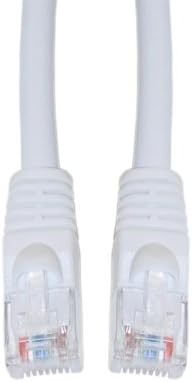 Offex Cat6a Ethernet Yama Kablosu, Takılmayan/Kalıplanmış Önyükleme, 500 MHz, 5 Ayak, Beyaz (OF-13X6-09105)